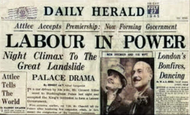 General Elections in UK July 1945 Hindi