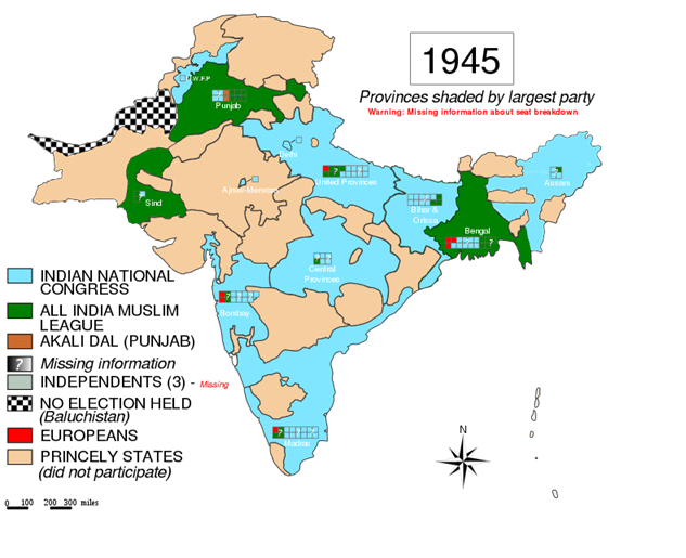 general elections in India 1945 b