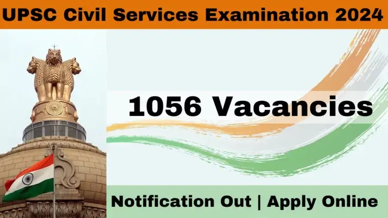 UPSC Civil Services Exam 2024 Notification