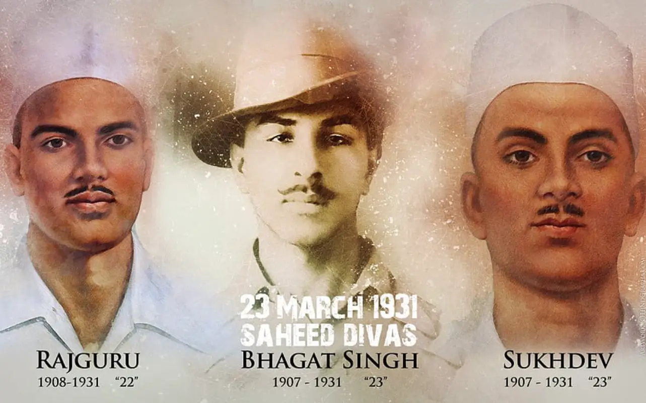 23 March shaheed diwas Bhagat Singh, Shivaram Rajguru, Sukhdev Thapar