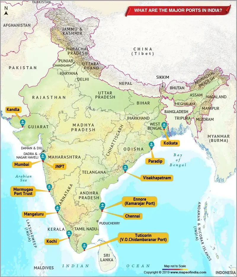 major ports in India upsc