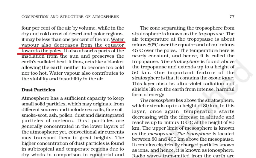 NCERT Geography Chapter 8 Composition and Structure of Atmosphere v1